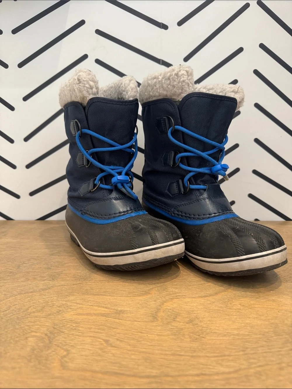 Sorel Kids Navy Blue and Royal Blue Winter Boots